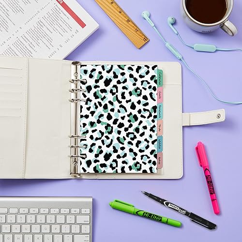 Miniatura 7 de Avery Divisores de agenda para planificadores A5, juego de 6 pestañas, diseño de estampado de animales coquetos, 1 juego (25440)