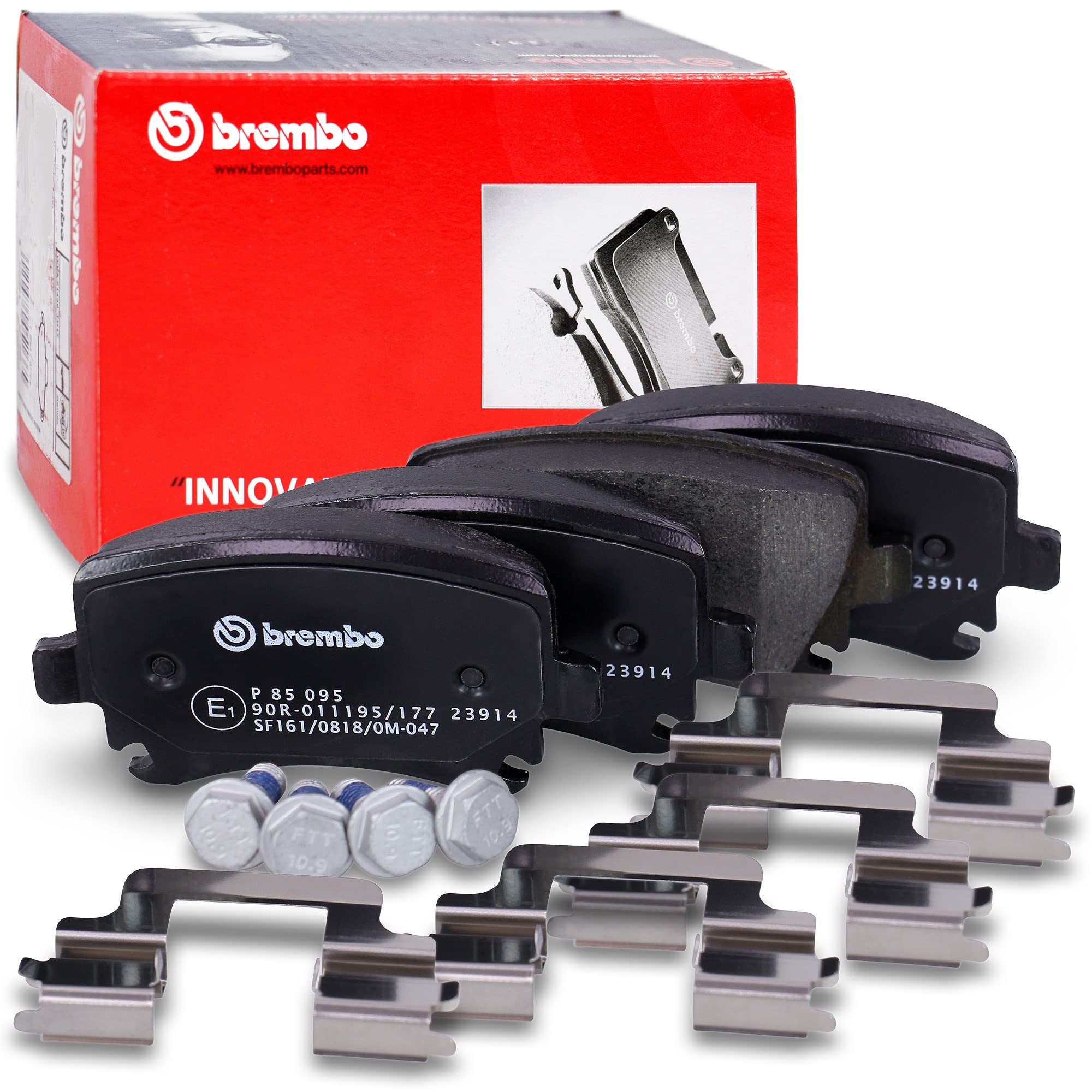 P 85 095 BREMBO Brake Pad Set, disc brake for AUDI,SEAT,SKODA,SKODA (SVW),VW,VW
