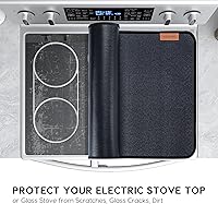 Vista 3 de Cubierta de estufa a prueba de fuego, cubiertas superiores de estufa resistentes al calor para estufa eléctrica, cubierta superior de estufa