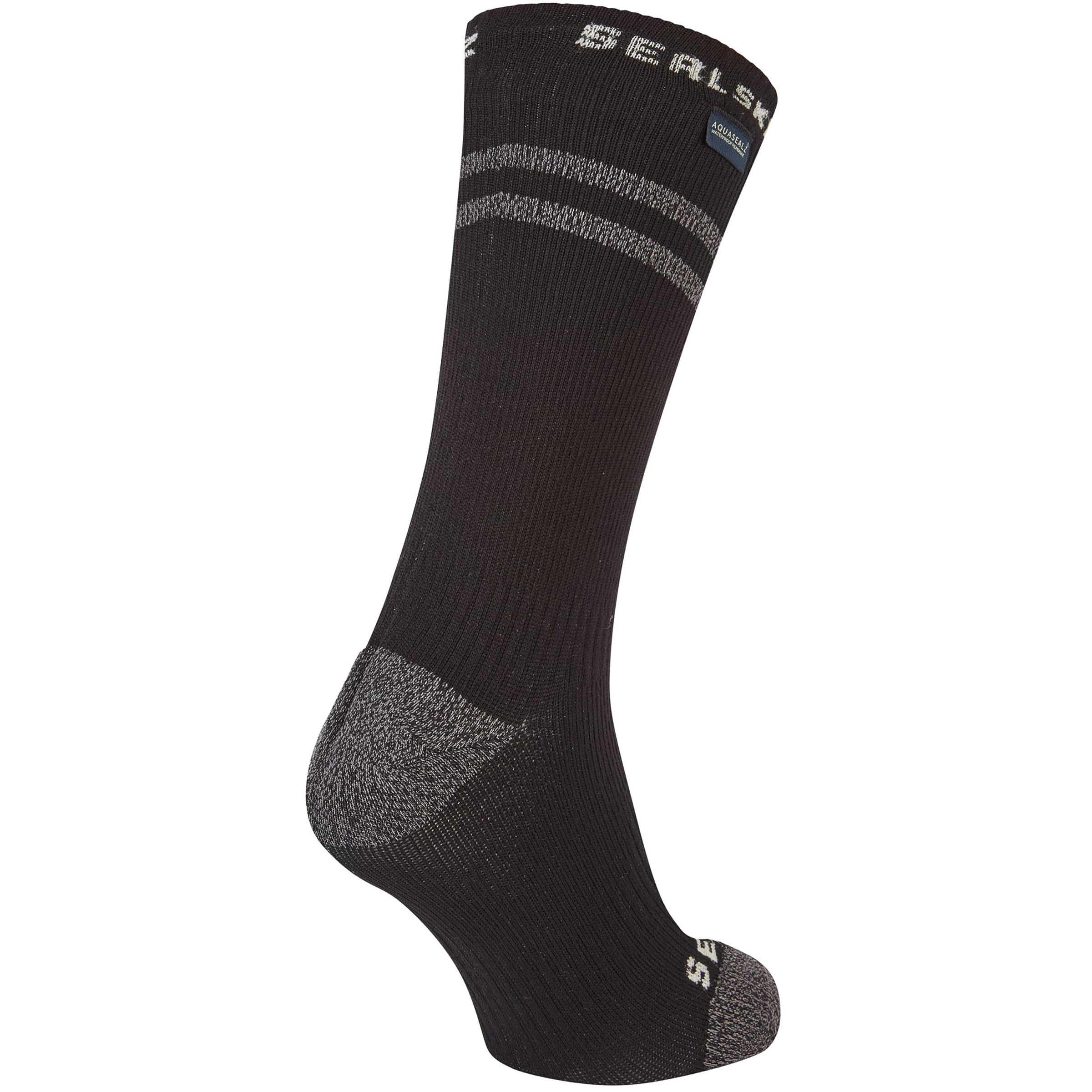 Sealskinz Unisex Scoulton Socks, Black, 47