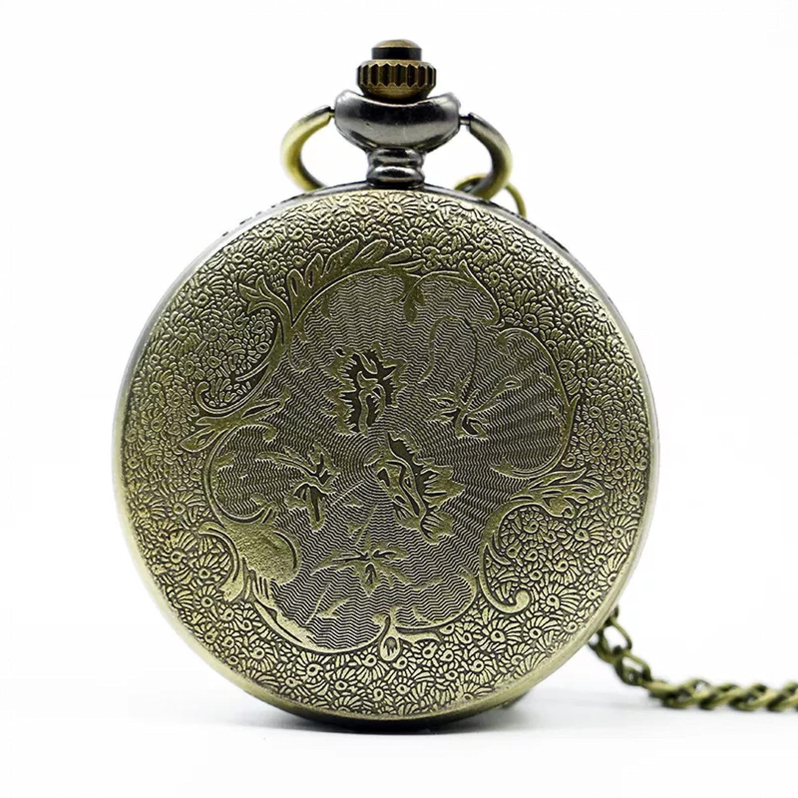 MASKIS Orologio Da Taschino Vintage Old Man Portrait Design Quartz Fob Orologio Da Taschino Collana Con Ciondolo In Bronzo Retrò Catena Souvenir Antico Regali Per Uomo Donna