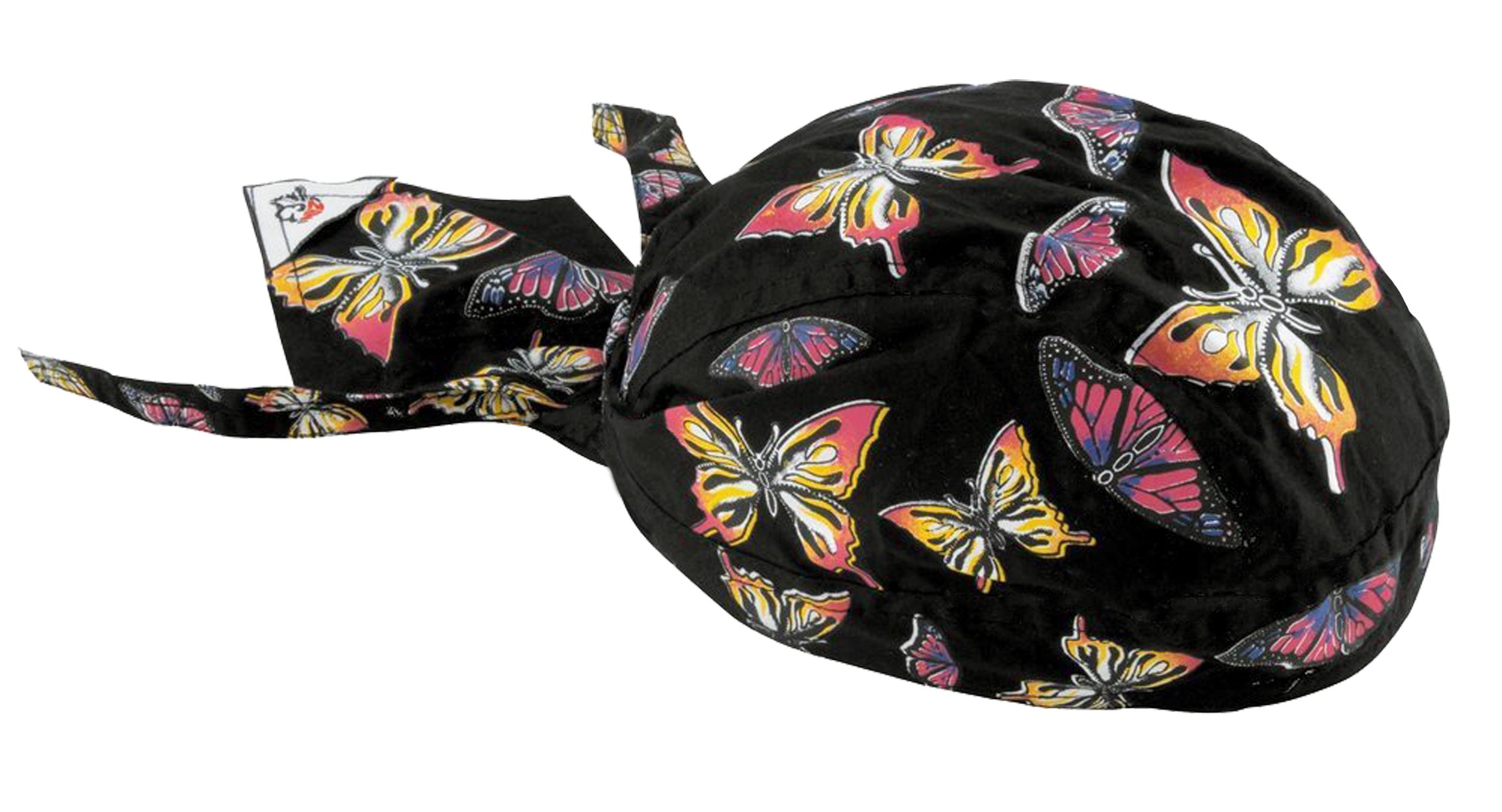Butterfly Colorful Headwraps Womens Skull Cap Doo Rag Fun Cotton