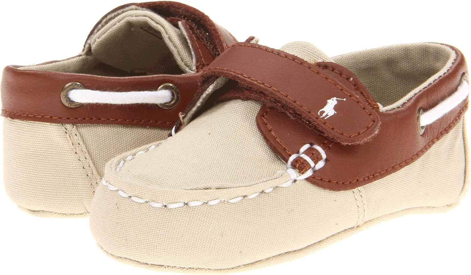 Ralph Lauren Layette Sander EZ Loafer (Infant/Toddler),Tan/Khaki,0 M US Infant