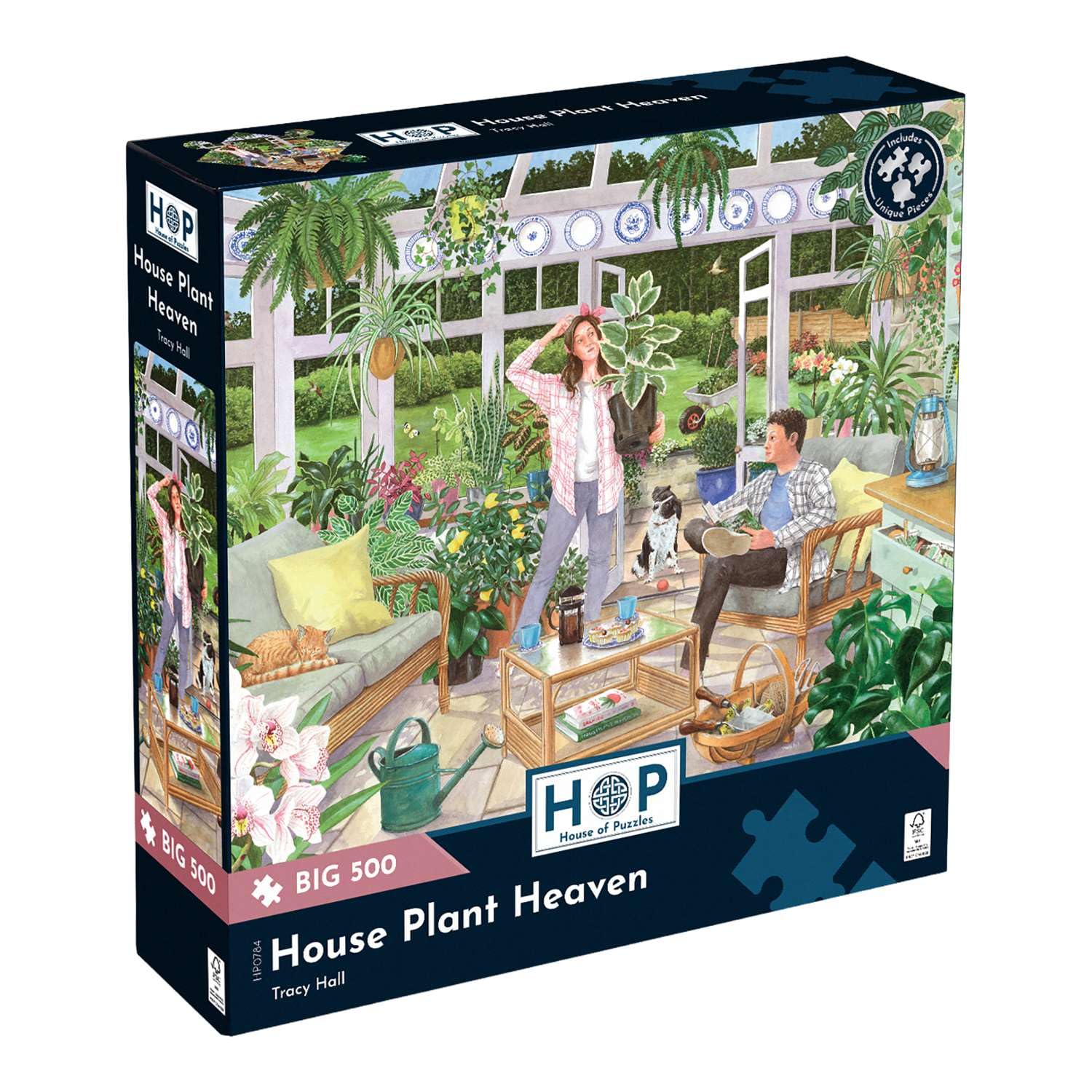The House of Puzzles House Plant Heaven BIG 500 Puzzle | Plants Themed Jigsaw with Extra Large Pieces | Artist Illustrated Jigsaws for Adults & Kids | Unique Gifts for Puzzling Fans | Fun Family Games — image 1