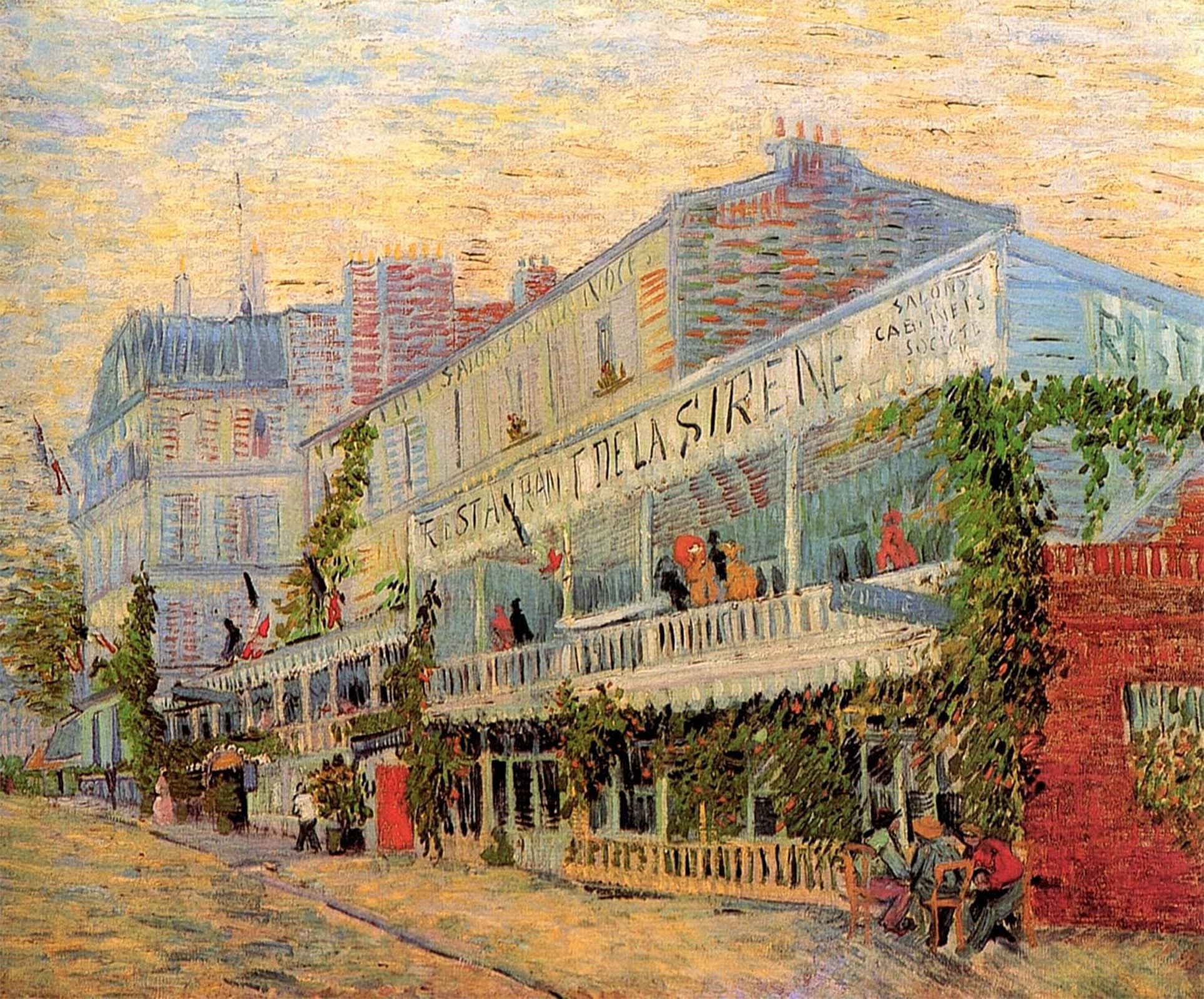 POSTERIIk Famous Animal Posters Vintage Picture Restaurant De La Sirène At Asnières Modern Wall Decor for Home Decor 60x90cm