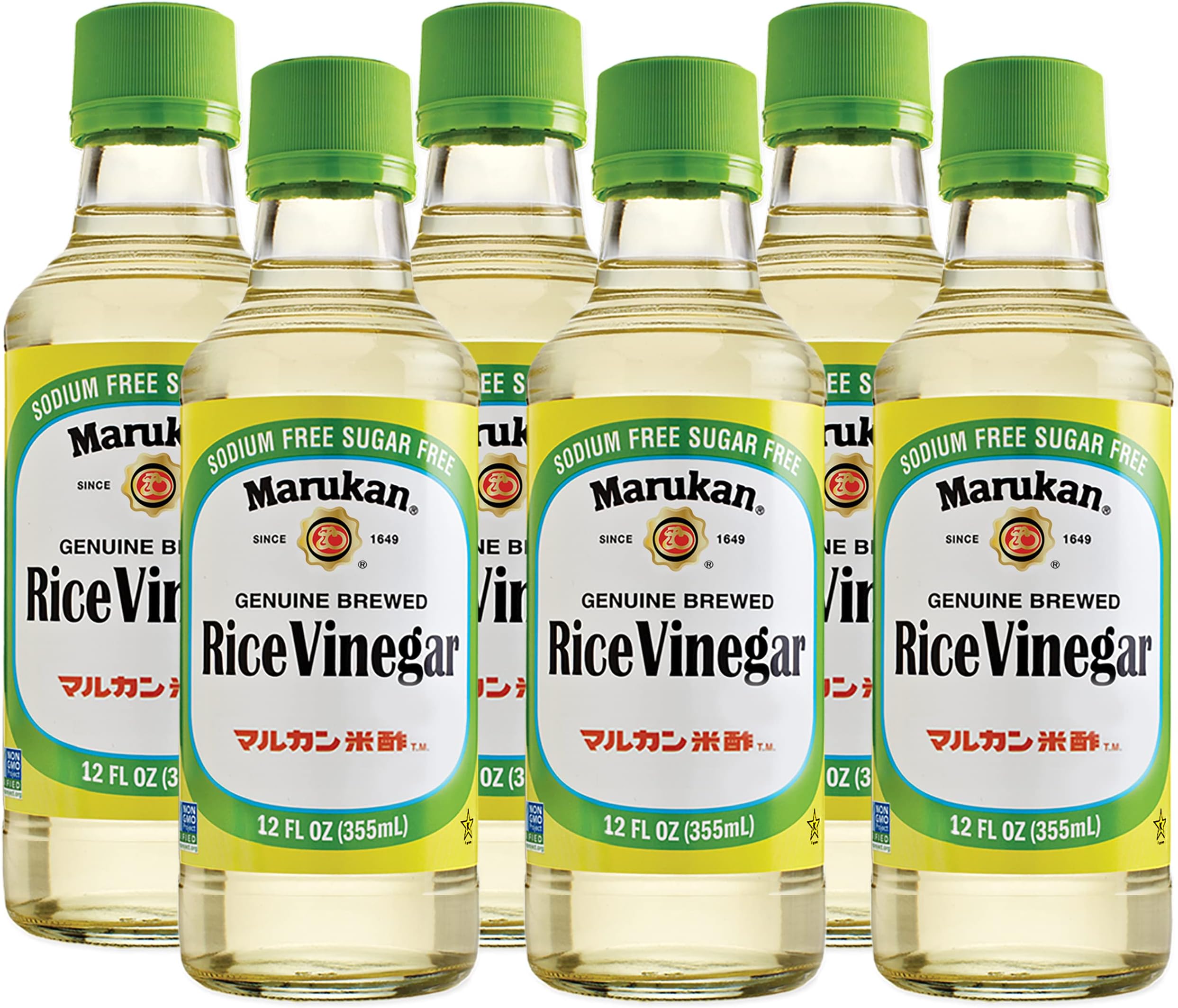 Amazon.com : Marukan Genuine Brewed Rice Vinegar, 12 Ounce Glass Bottle ...
