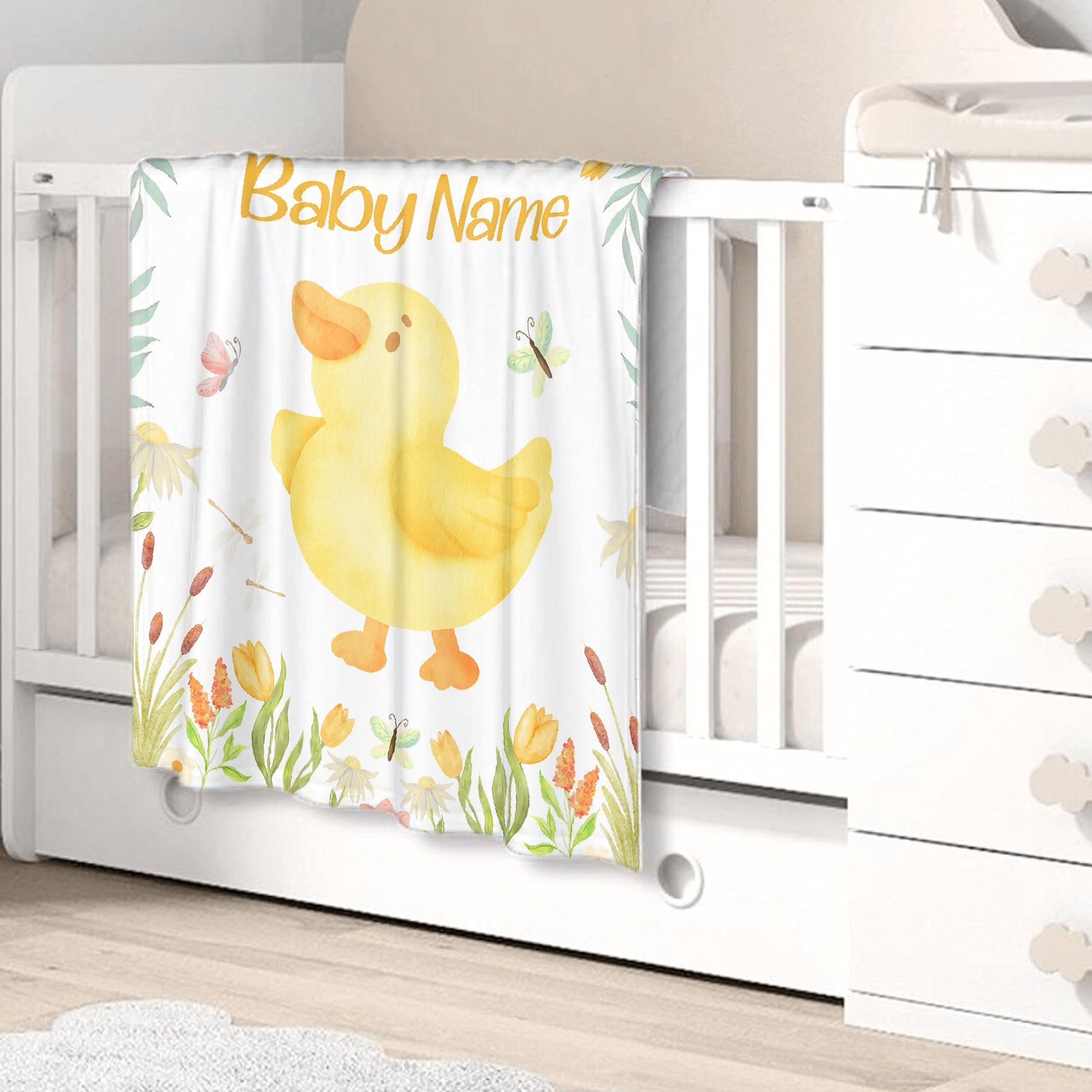PGJoyer Personalized Baby Blanket With Name - Custom Kids Blanket, Soft Fleece, Swaddle, Nursery Decor, Gift For Newborn, Birthday, Baby Shower