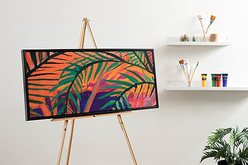 Miniatura 3 de Kate and Laurel Sylvie - Lienzo decorativo para pared, 18 x 40 pulgadas, negro, moderno, enmarcado para pintar tu propio arte