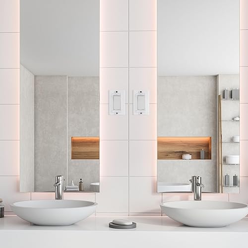 Miniatura 8 de Bates - Protector magnético para interruptor de luz, paquete de 2, transparente, cubierta de interruptor de luz, a prueba de niños, bloqueo de