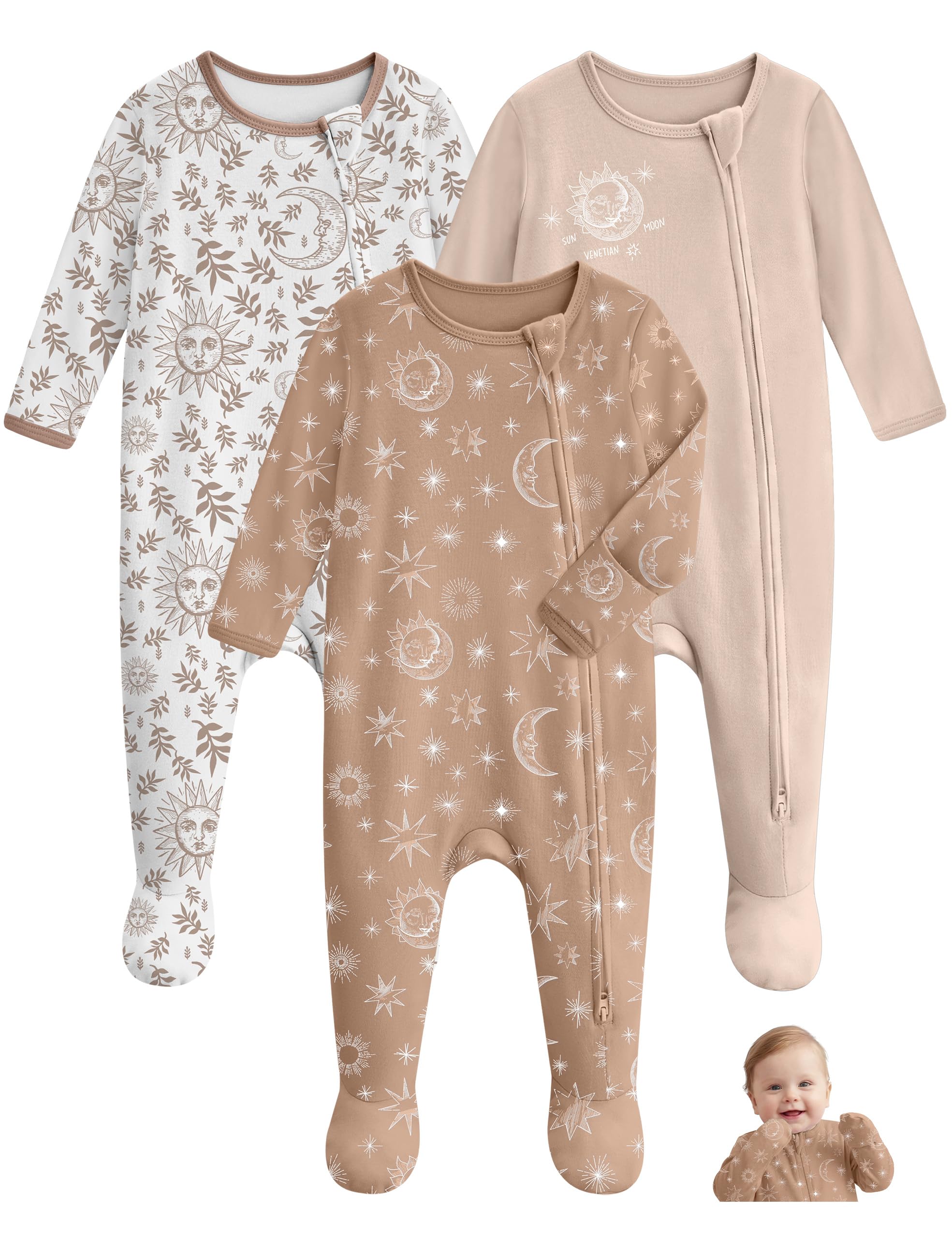 Baby Sleepers 100% Organic Cotton Baby Pajamas Boys Girls Clothes