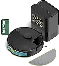 iRobot Roomba 104 2in1 Vacuum & Mop Robot - Self-Empties for 75 Days, Intense Power-Lifting Suction, Vacuums All Floors, Ideal for Pet Hair, LiDAR Smart Navigation Mapping, Mops Hard Floors