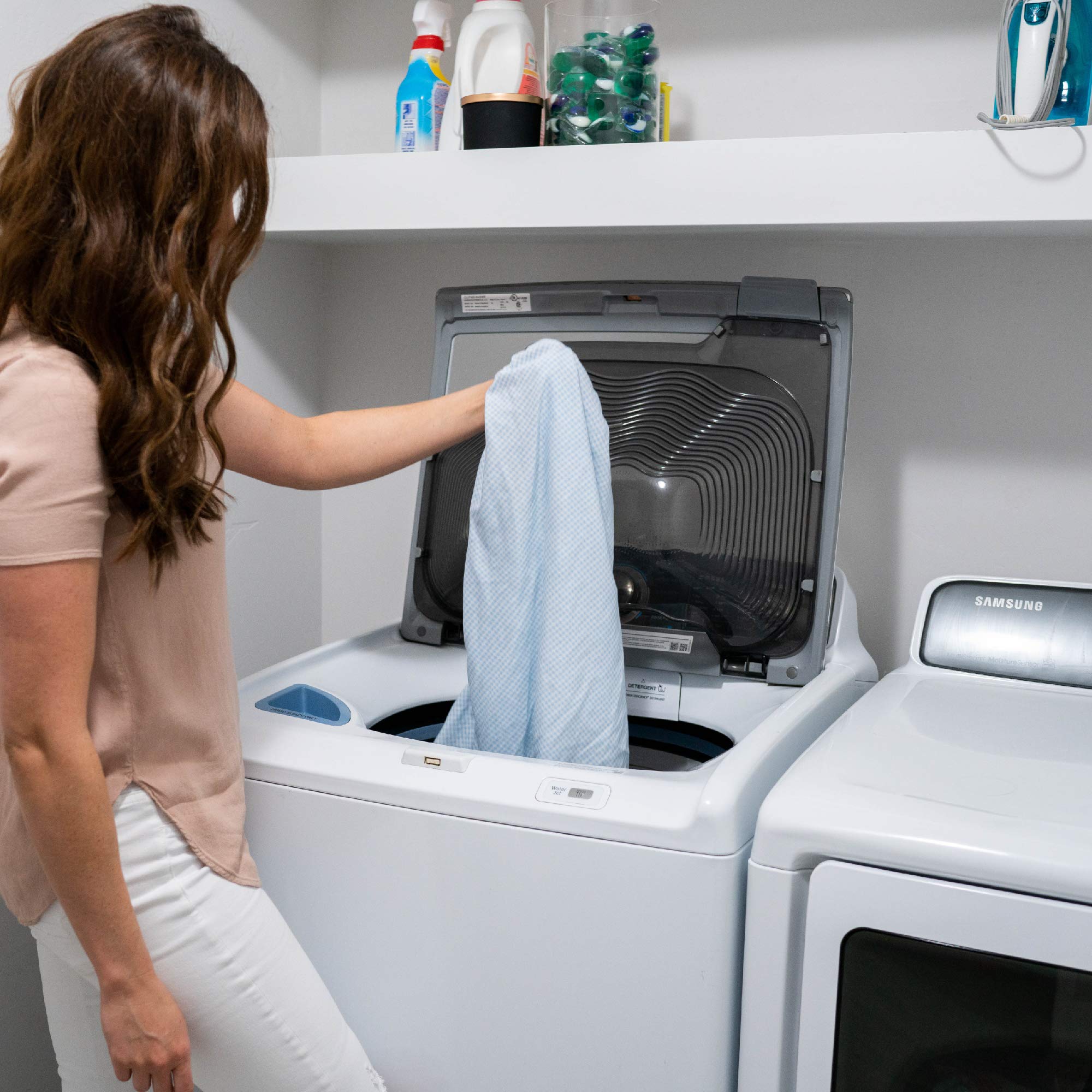 SheetWorld Fitted Baby Bassinet Sheet fits Milliard Side Sleeper Bedside Bassinet 19 x 35, 100% Cotton Jersey, Hypoallergenic, Butter Soft, Baby Blue, Made in USA