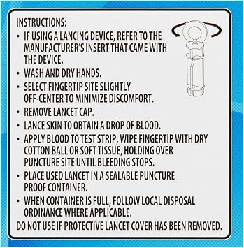 Ultra-Thin Lancets 30 Gauge 200 Count | Lancets for Blood Glucose Testing | Compatible with Most Lancing Devices + STS Sticker.