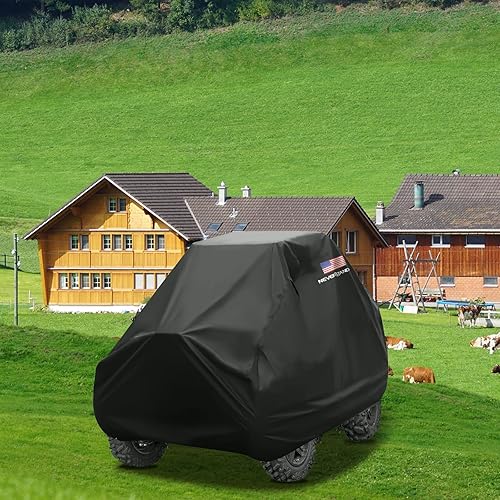 Miniatura 7 de NEVERLAND Fundas UTV, lado a lado, cubierta impermeable 300D resistente al aire libre Utv cubierta con bandera estadounidense compatible con Honda