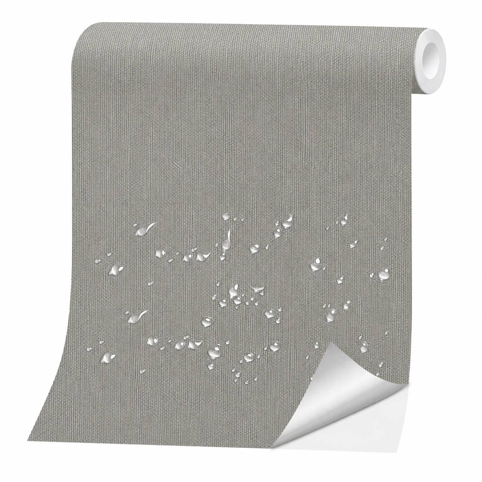 Skystuff Self-Adhesive Canvas Repair Tape, Heavy Duty Waterproof Fabric Repair Patches for Sofa, Chair, Awning, Tent, Clothes, Camping Outdoor Gear, Instant Strong Fix, 30x150cm, Grey