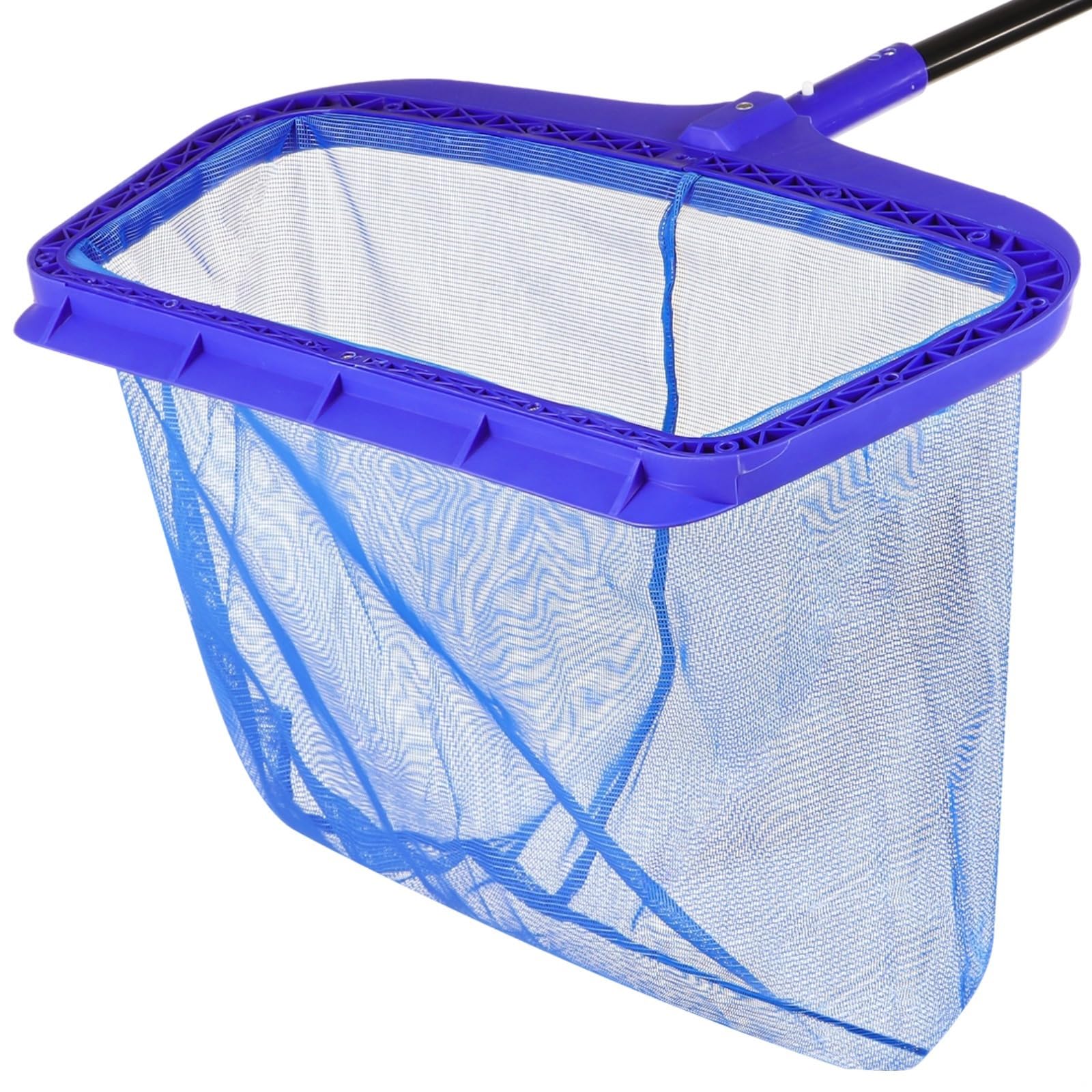 Épuisette en nylon robuste pour piscine, râteau avec sac en maille pour un retrait efficace des ordures