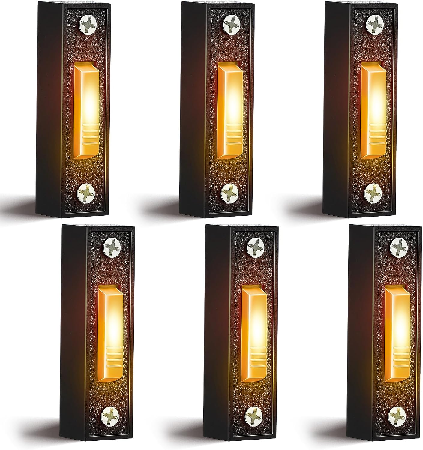 Kanayu Lighted Doorbell Button bulk, LED Garage Door Button Wall Mount