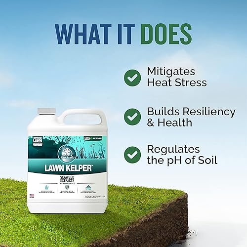 Miniatura 2 de Turf Titan Lawn Kelper - Fertilizante para césped y plantas, fertilizante líquido con extracto de algas marinas para césped exuberante y verde,