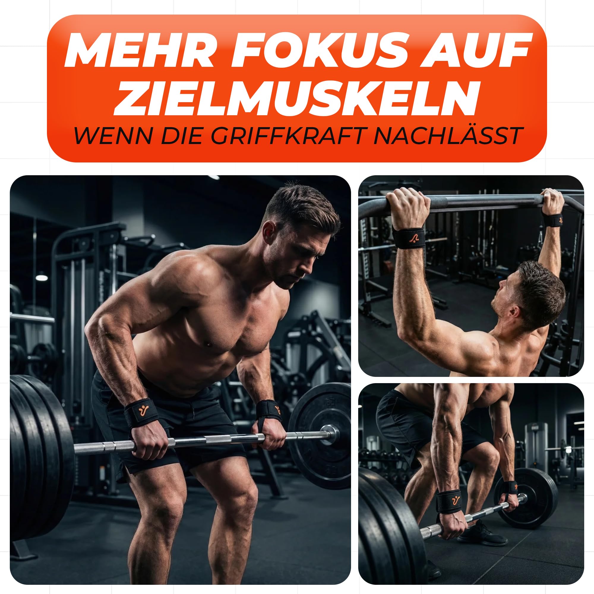 Sangles de traction avec enroulement automatique d'une main - Sangles de levage rembourrées pour la musculation, le bodybuilding, le fitness, les soulevés de terre - Pour homme et femme
