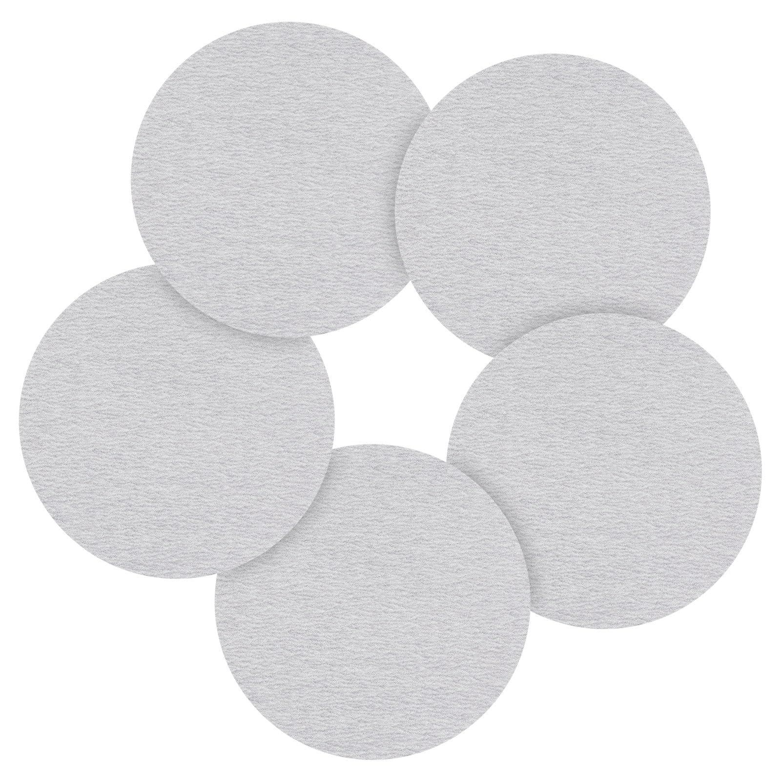 CoCud 50 Pcs 76 mm Sanding Disc 320 Grit Round Hook and Loop Sandpaper Fit for Orbital Sander or Automotive Car Repairing, Grinding and Polishing, White