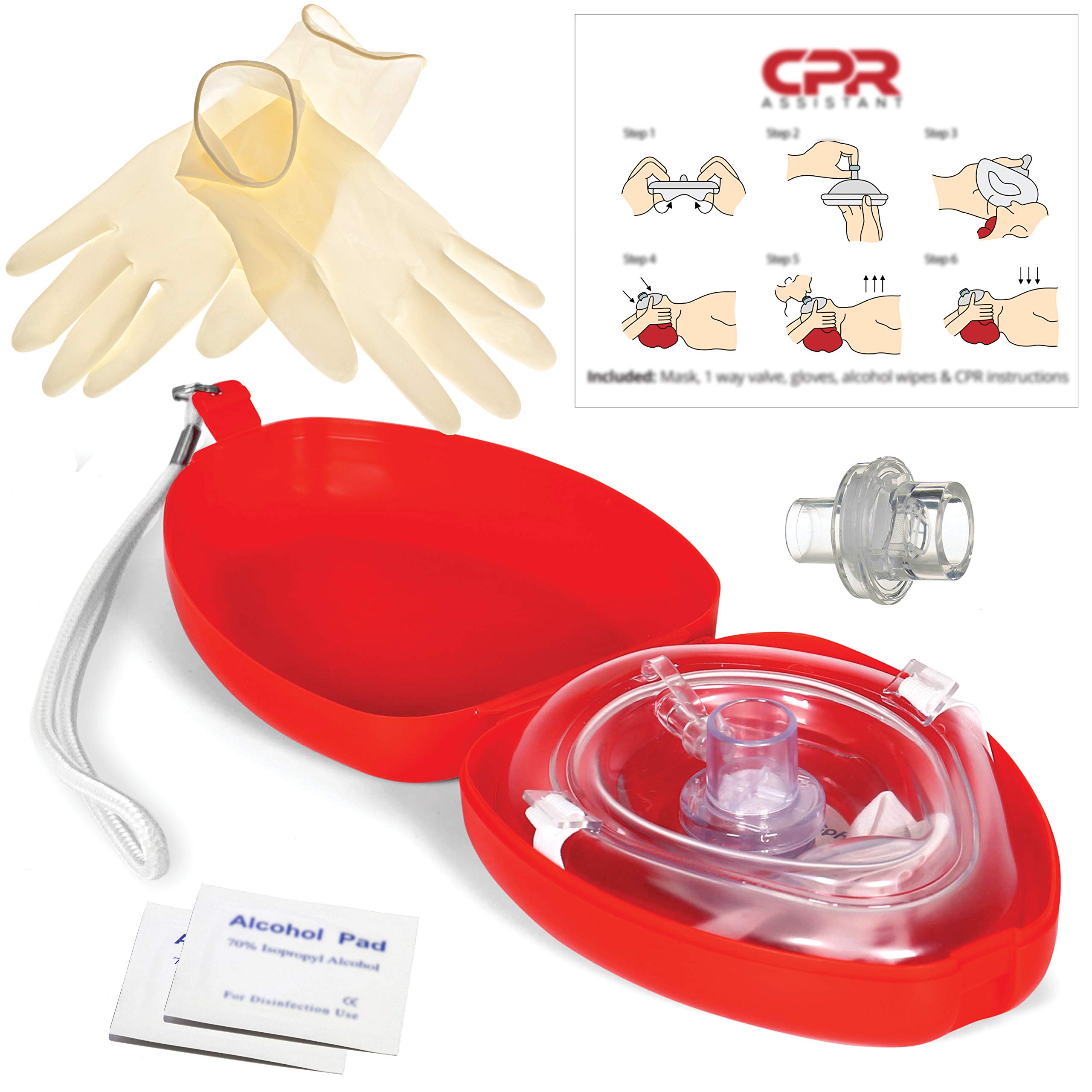 Buy 1 Adult/Child CPR & Valve Pocket Resuscitator Kit by CPR Assistant