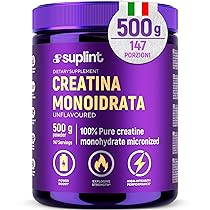 Polvere di Creatina Monoidrato 500 g – 147 Porzioni – 100 % Creatina Monoidrato Pura – Qualità Micronizzata – Vegano, Senza OGM – Integratore Sportivo per Forza, Muscoli & Recupero (1 Pack)