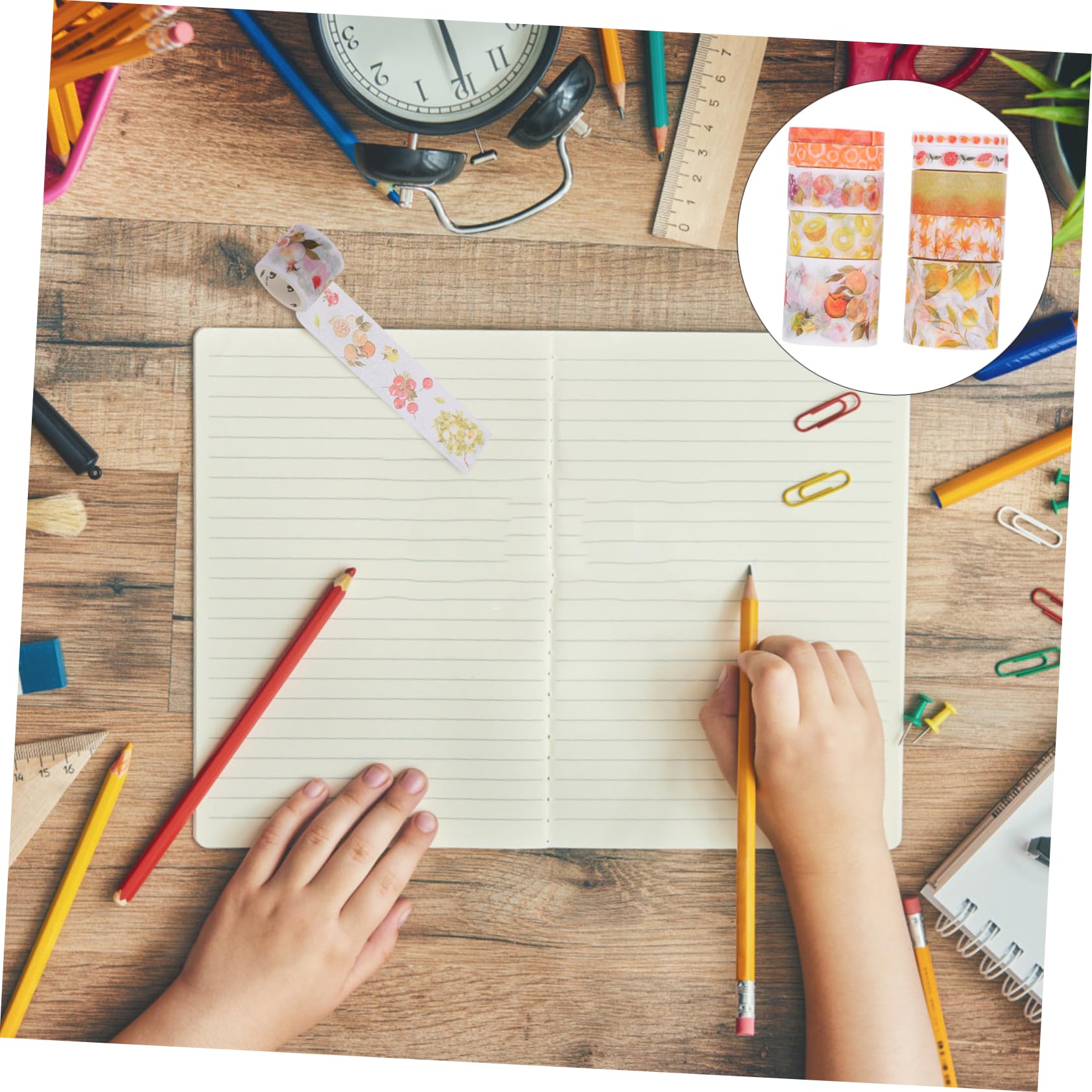 STOBOK 20 Nastro Adesivo Decorativo Washi Tape Design Elegante Per Scrapbooking e Portare Con Sé