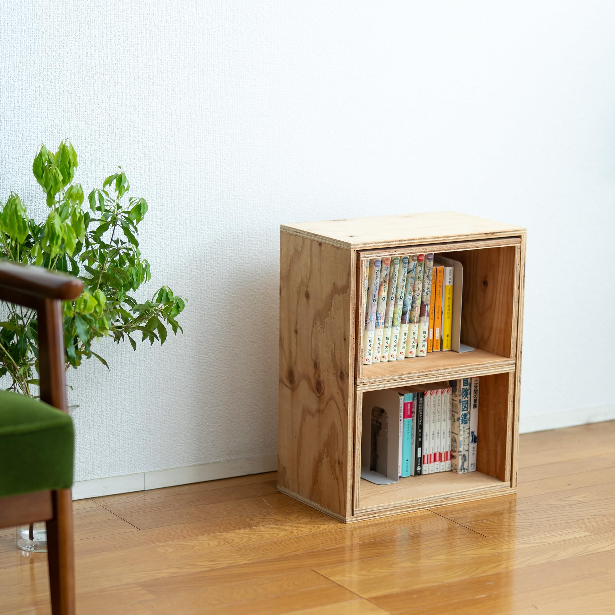 Amazon｜イエノLabo. シェルフボックス 3点セット 完成品 木製