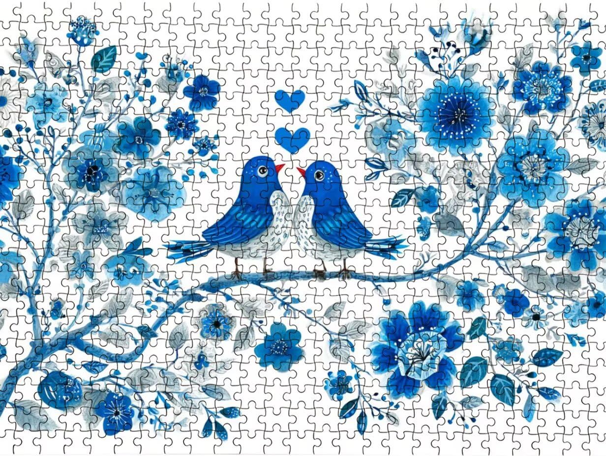 Puzzle pour Adults 6000 Pièces, Oiseau Bleu, Jigsaw Bois de YHPGL4-510