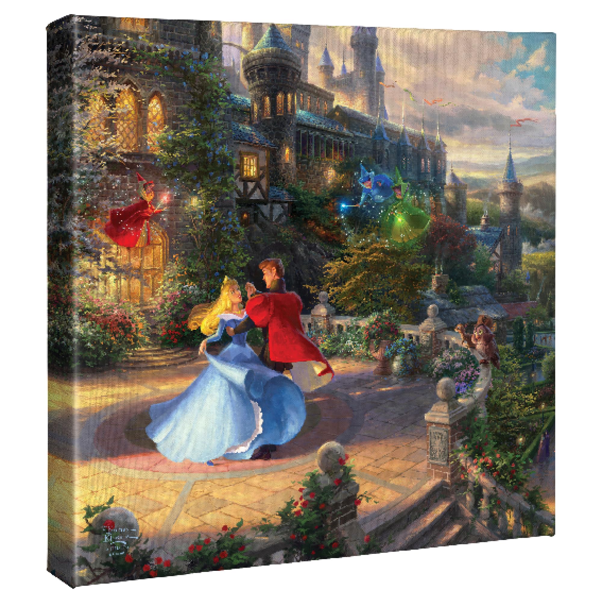 Studios Sleeping Beauty Dancing in The Enchanted Light 14 x 14 Gallery Wrapped Canvas