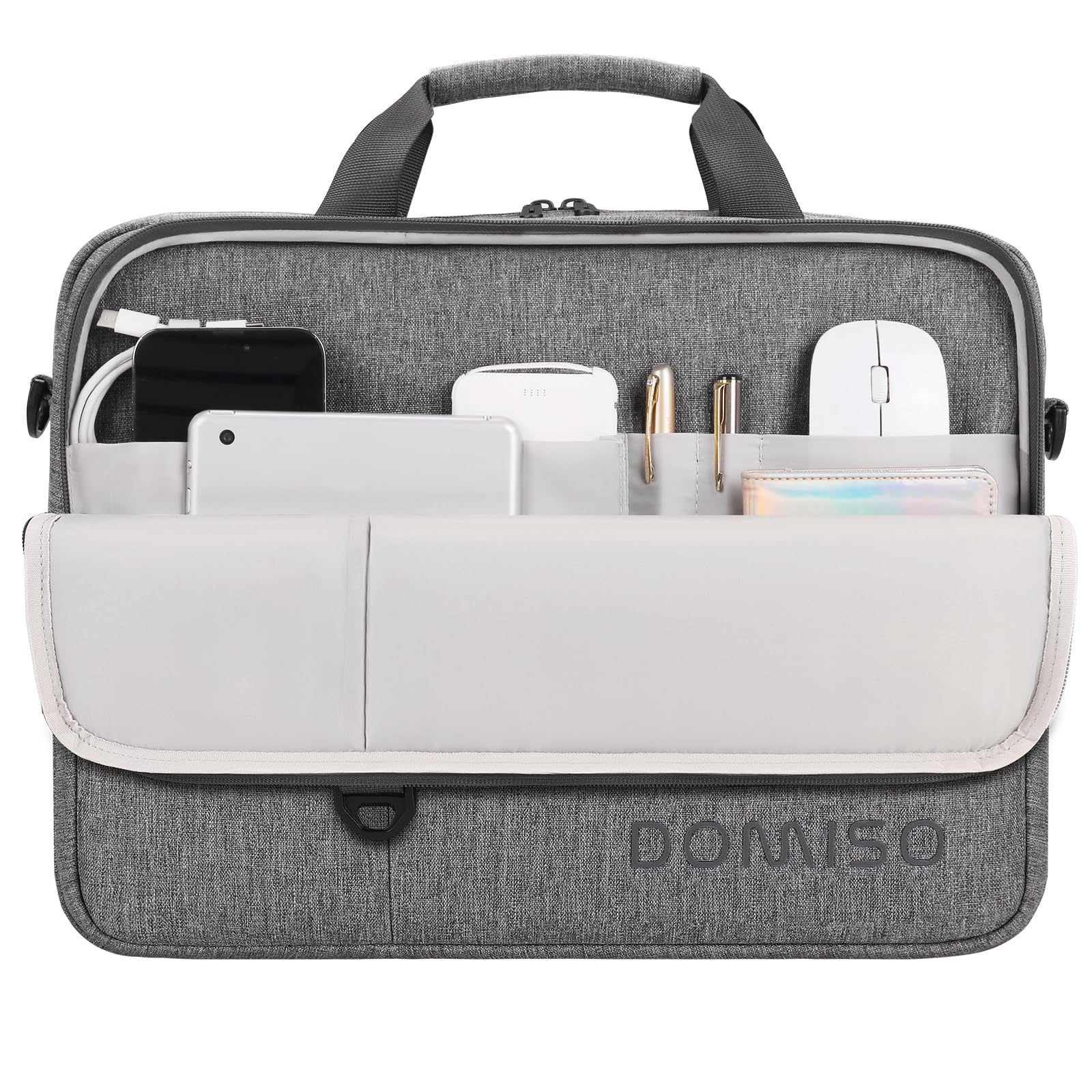 Borsa Per Laptop 15,6 Pollici Impermeabile - Tracolla Regolabile, Per Notebook E Accessori - Foto 4