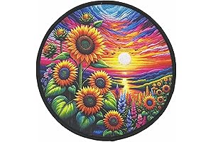 4'' Sunflower Patch, Flower Nature Patch for Clothing Jacket Backpack