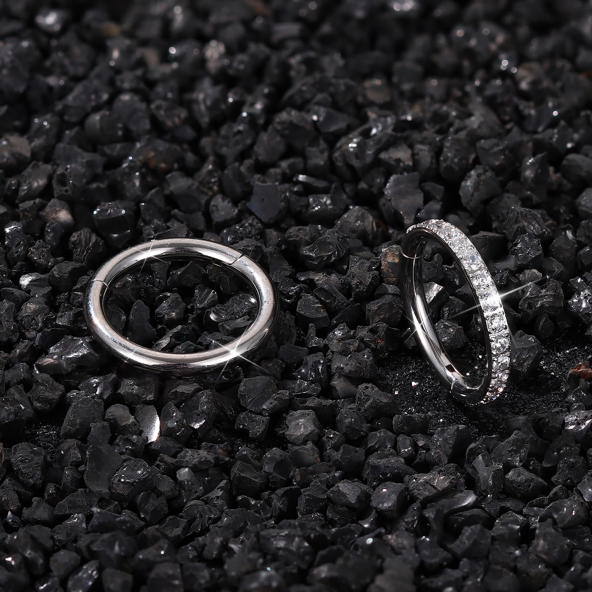 Diamday 2Pcs 14G Piercing Ombligo Acero Quirurgico Piercing Ombligo Septum Plata Mariposa Corazón Estrella Hélice Tragus Cartílago Piercings Corporal Piercings Joyas para Mujer Oro