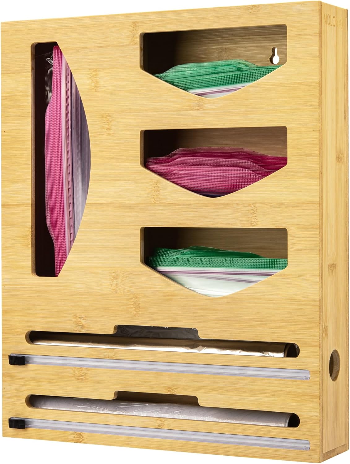 Molomax Extra Large Ziploc Bag & Plastic Wrap Organizer
