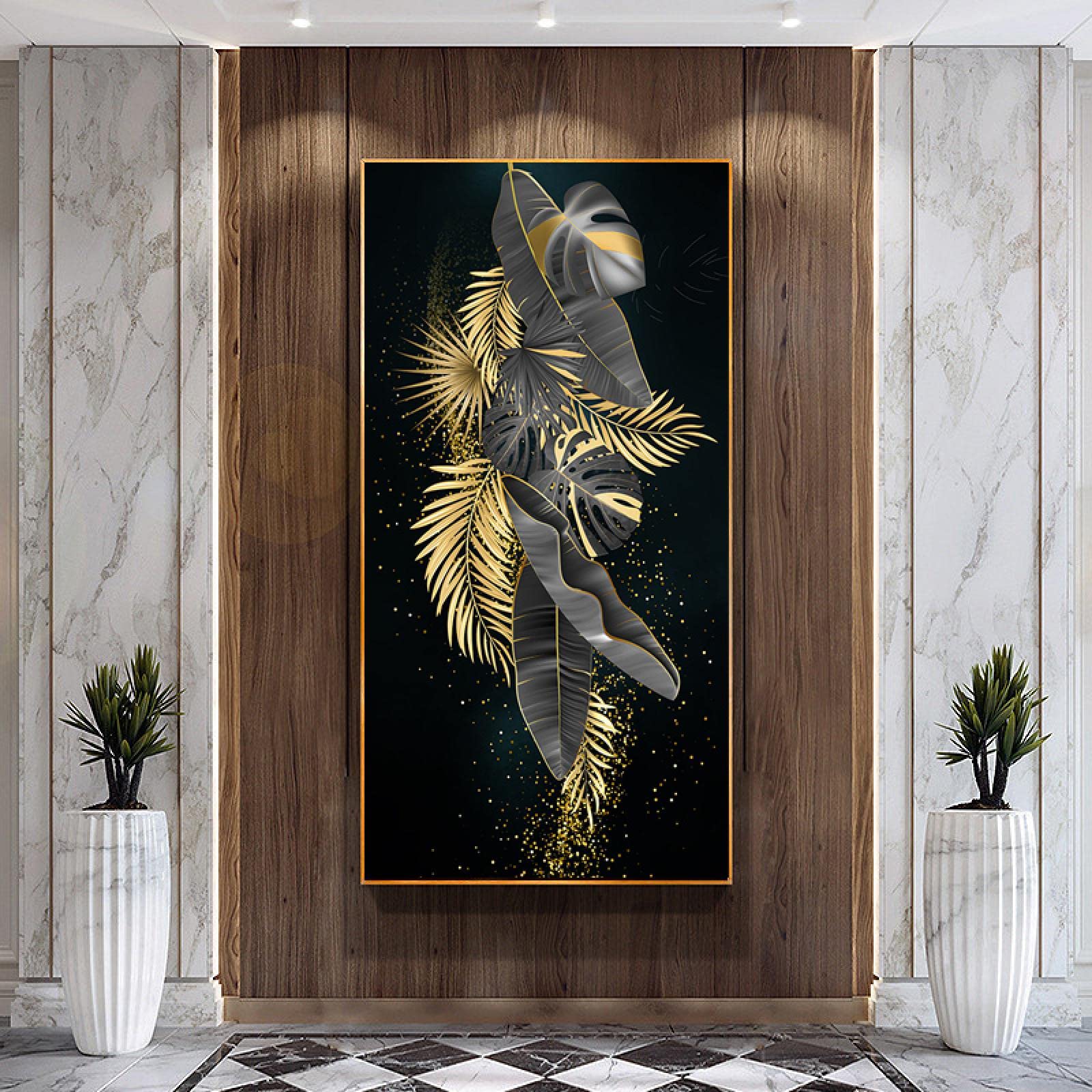 Impression giclee de fleurs et feuilles pour creer un salon cosy - 8