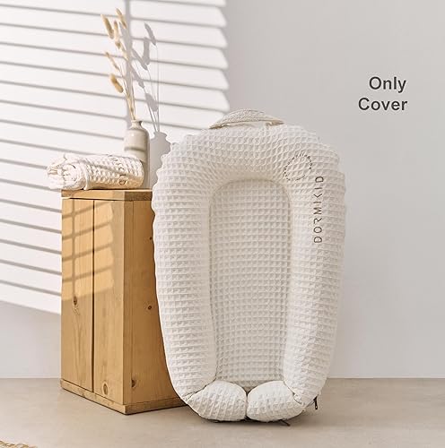 Miniatura 3 de Funda orgánica Deluxe+ para muelles 100% algodón de calidad premium Oeko-TEX Standard Funda suave de repuesto pura transpirable con bordado