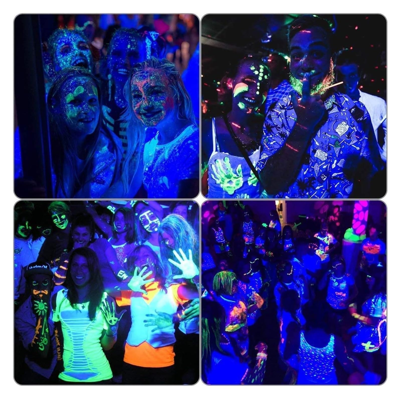 Disco Licht, LED-UV-Schwarzlicht, klangaktiviert, im Dunkeln leuchtende Party mit Fernbedienung, DJ-Disco-Stroboskop, Bühnen-Schwarzlicht for Bar-Party, Geburtstag für Party, Bar, Club, Hochzeit, Hall