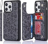 Vista 32 de Cavor Funda tipo cartera para iPhone 14 Pro Max con tarjetero, funda para teléfono iPhone 14 Pro Max para mujeres y hombres, funda 14ProMax