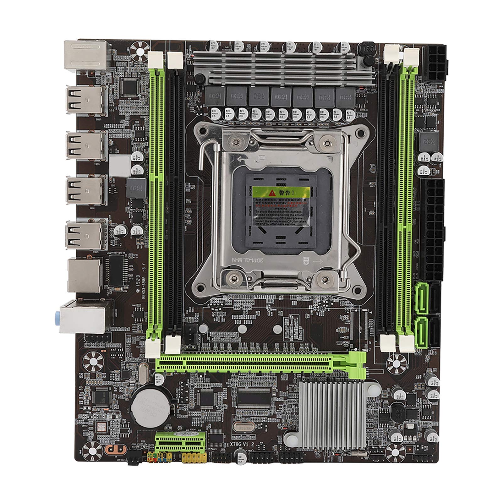 Placa Base X79G LGA 2011 X79G Placa Base para Computadora de Escritorio Compatible con Memoria DDR3 REG ECC para la Serie Xeon Y la Serie I7
