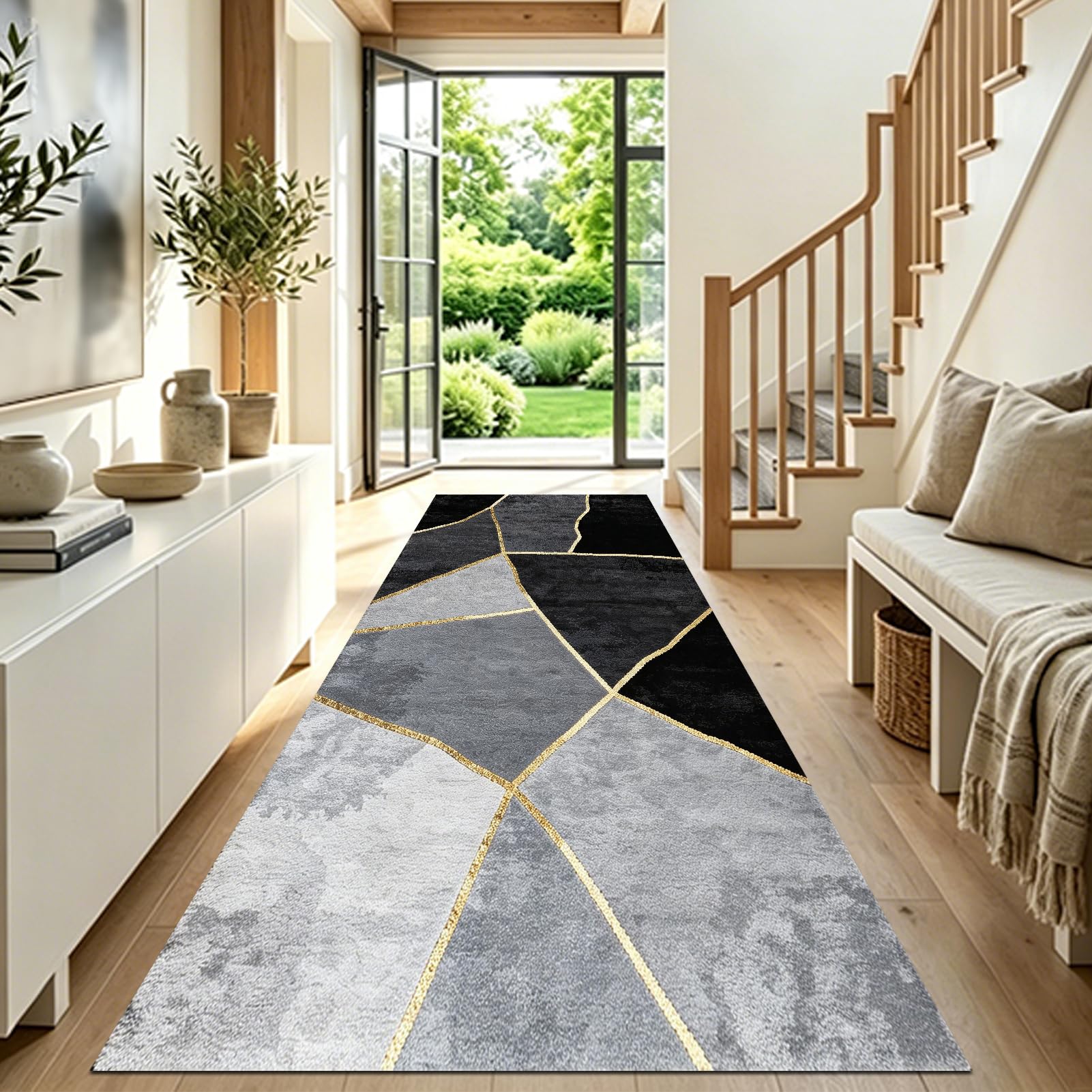 120 x 450 cm Teppich Läufer Flur Lang Küchenteppich Korridor Teppich