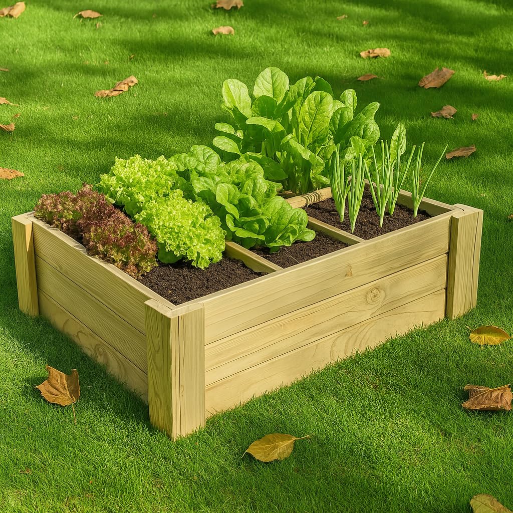 Mesa de Cultivo (Huerto Urbano) sin Patas, con Suelo y separadores 60x100x27 cm