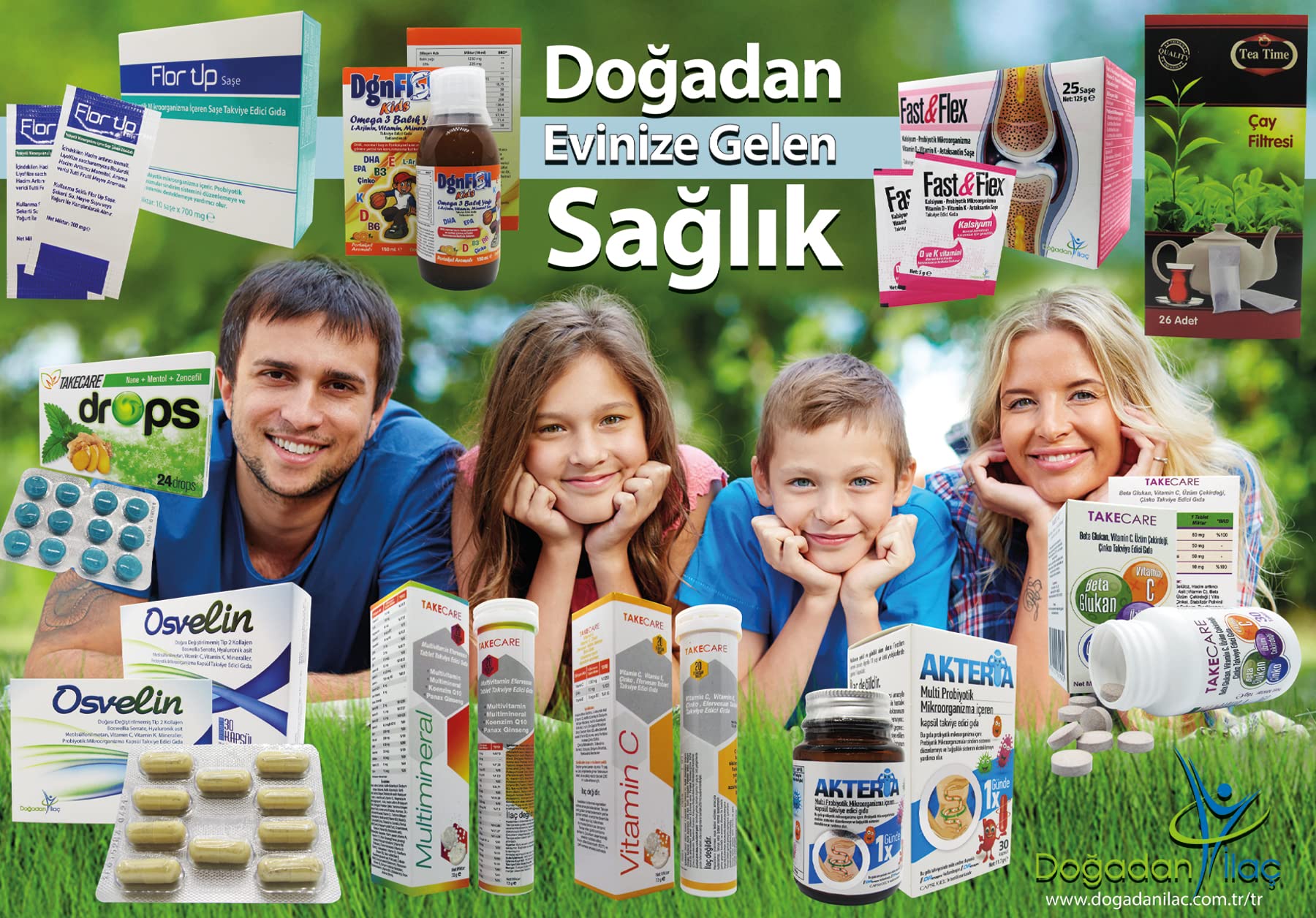 Doğadan İlaç MinaMix Lactoferrin Vitamin Mineral ve Probiyotik içeren takviye edici gıda