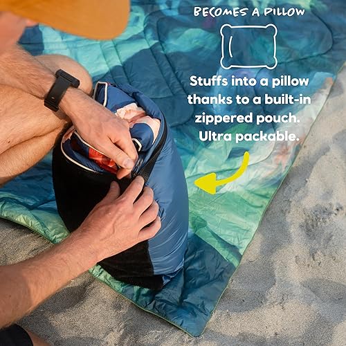 Miniatura 5 de Selk'bag Manta  Manta de campamento al aire libre sin PFA para viajes, playa, picnic, al aire libre, estadio, senderismo y conciertos de festivales