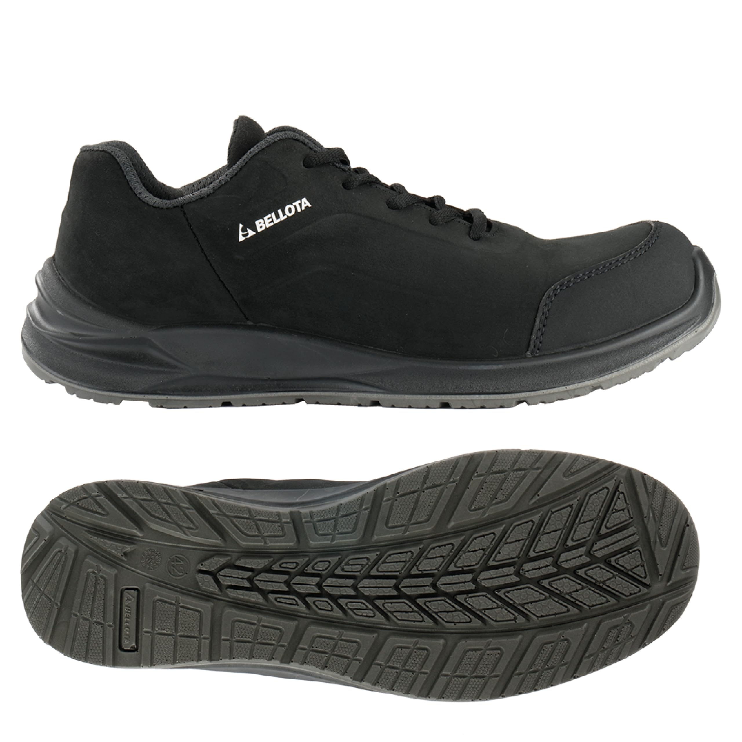 Bellota FTW03B S3 - Zapatilla de Seguridad para Hombre Flex Carbon S3 de Piel Hidrofugada Nobuck, Calzado de Trabajo Flexible y Ligero.