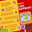 Lion Brand Saffron,2g, Original Kashmir Lacha Saffron/Kesar/Keshar (Certified Grade A) for Biryani, Beauty, Improved Health and Tilak (VALUE PACK OF 2gm (2X1gram = 2grams)) gallery image