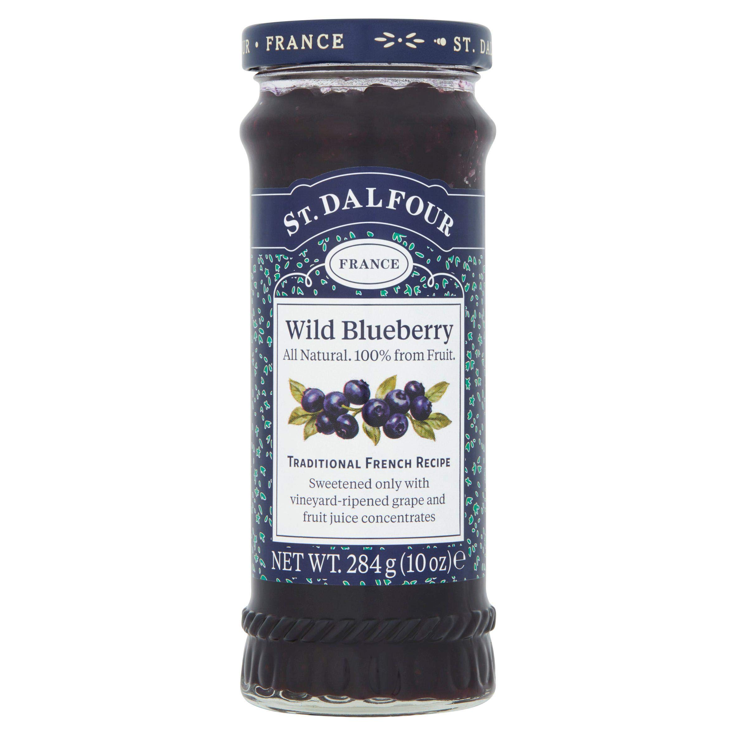 St Dalfour Lot de 4 paquets de tartinade à la myrtille 284 g