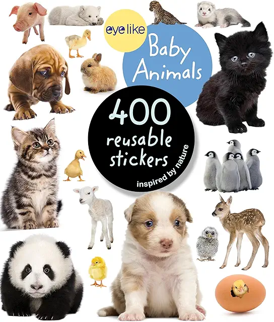 Baby Animals Eyelike Stickers - Lovely Stickers for Creative Fun