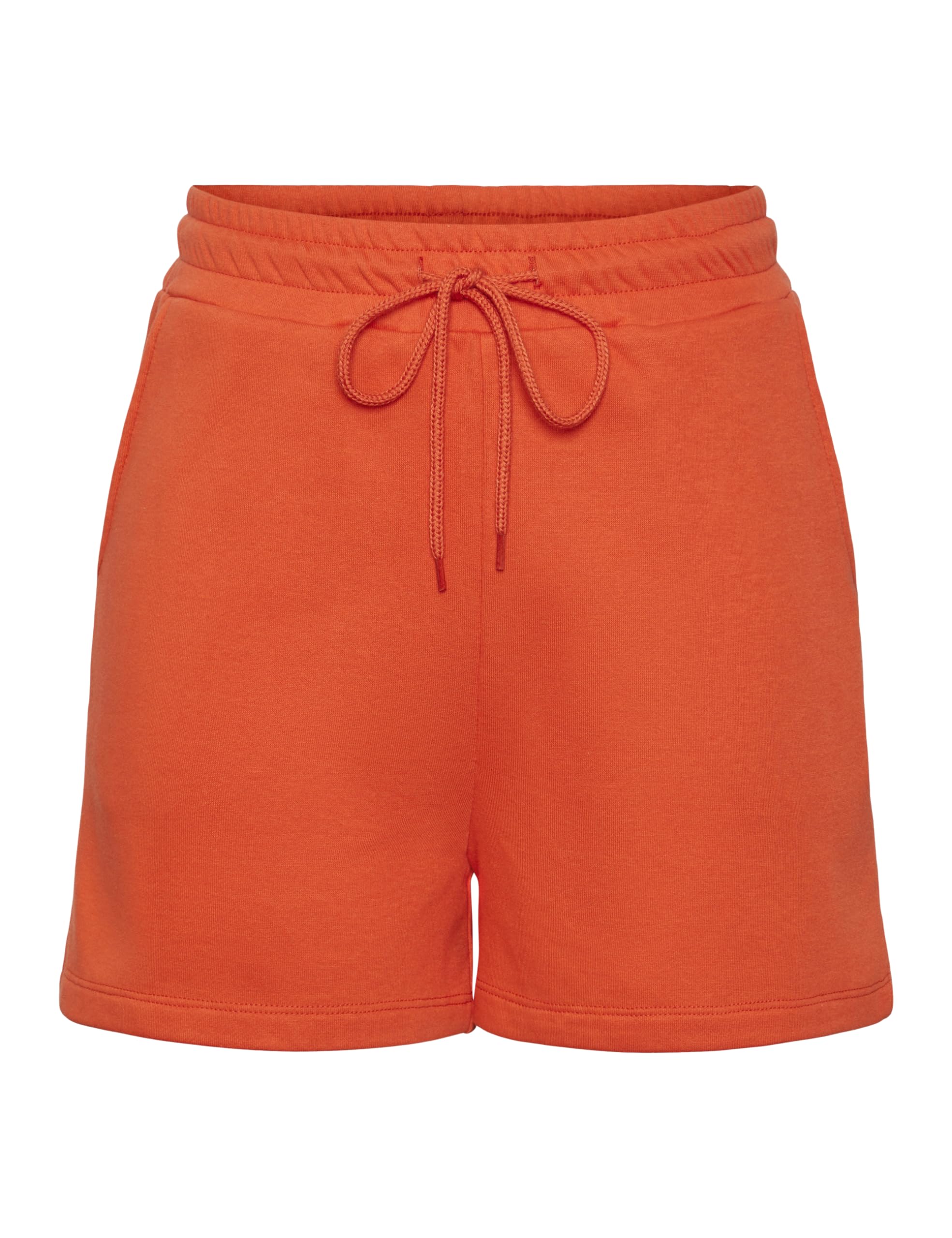 PIECES Women's Pcchilli Summer Hw Noos Shorts, Tangerine Tango, XS