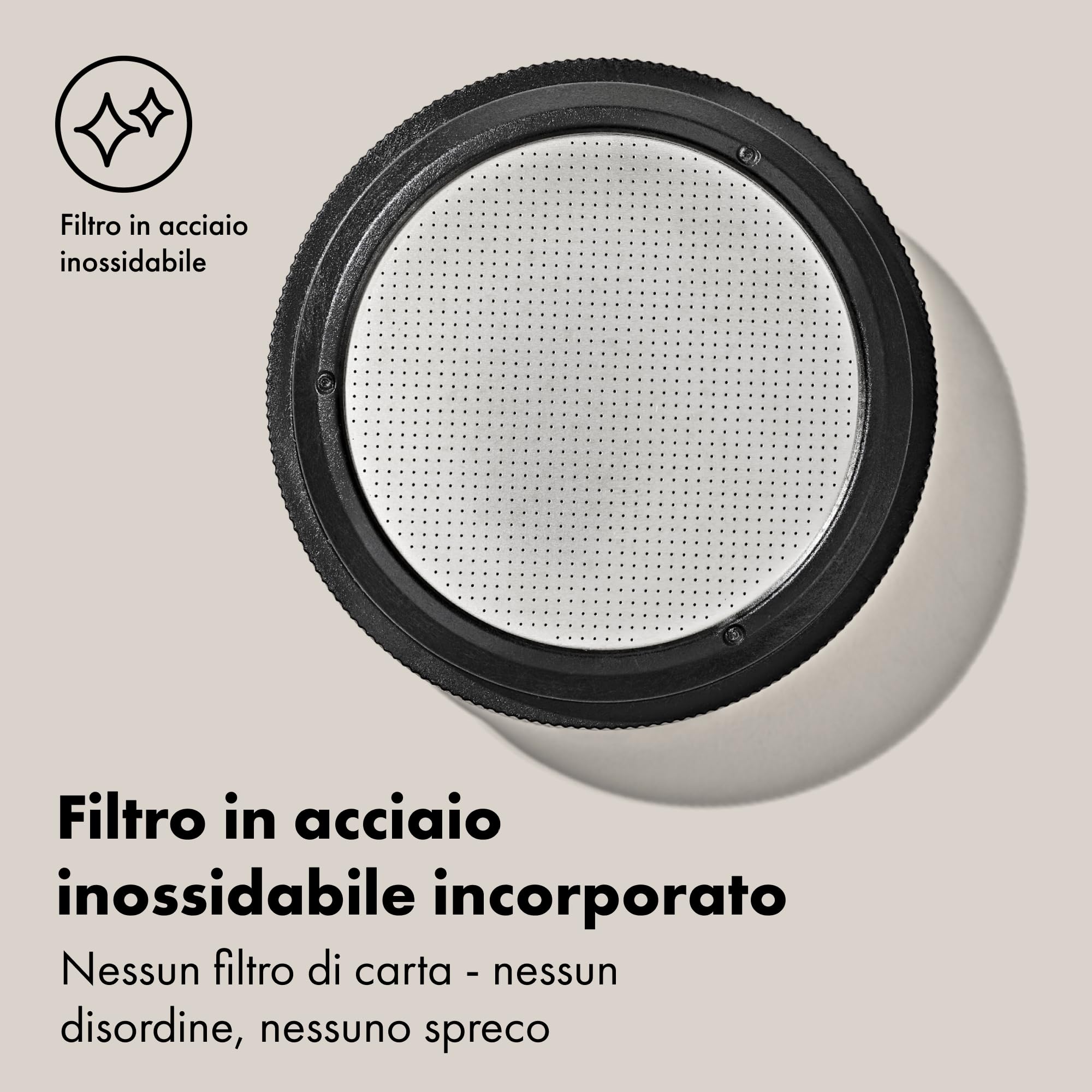 OXO Brew Rapid Brewer - Caffettiera manuale portatile, filtro in acciaio inossidabile integrato, resistenza regolabile, compatta e leggera, non sono necessari cialde o filtri di carta