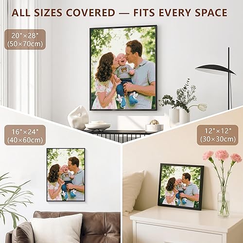Miniatura 2 de Kits de arte de pintura de diamantes personalizados para adultos, arte de diamantes personalizado 5D a partir de la foto, pintura personalizada
